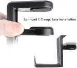 Xspring Kulaklık Standı Askısı - Ayarlanabilir, Dönebilen Kollu Kelepçe ve Kablo Düzenleyici ile Evr-5