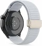 zhoppy 22mm Silikon Kordon Magnet Tokalı Huawei İle Uyumlu Xiaomi & Amazfit İle Uyumlu samsung ile u-4