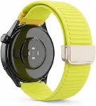 zhoppy 22mm Silikon Kordon Magnet Tokalı Huawei İle Uyumlu Xiaomi & Amazfit İle Uyumlu samsung ile u-7