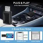 2 IN 1 Kablosuz Carplay Adaptörü, Tak ve Çalıştır Magic link Carplay Kararlı Hızlı Bağlantı, Fabrika-4