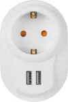 Tekli Akım Korumalı Priz 2'li USB Hızlı Şarj-2