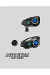 Q28 Bluetooth Kask Kulaklık 1080P Kamera Su Geçirmez Motosiklet Interkom Yeni Nesil-2