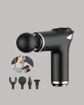 Mini Masaj Tabancası 4 Başlık 6 Hız Ayarlı-5