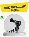 Mini Masaj Tabancası 4 Başlık 6 Hız Ayarlı-1