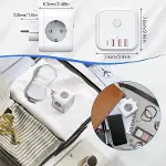3 Ac Priz Soketli 3 USB+TYPE-C Akım Korumalı, 7 in 1 Priz, 16A Maks, 4000W-4