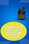 En Çok Tercih Edilen Bluetooth Kulaklık Mikrofonlu Silikonsuz Dokunmatik Kontrol-1