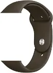 Apple ile uyumlu Watch 38mm 40mm 41mm 1/2/3/4/5/6/se/se2/7/8/9 Spor Silikon Kordon 16-açık Gri-2