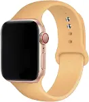 Apple ile uyumlu Watch 38mm 40mm 41mm 1/2/3/4/5/6/se/se2/7/8/9 Spor Silikon Kordon 16-açık Gri-6