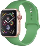 Apple ile uyumlu Watch 38mm 40mm 41mm 1/2/3/4/5/6/se/se2/7/8/9 Spor Silikon Kordon 16-açık Gri-1