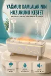Dekoratif Hava Nemlendirici ve Aromaterapi Difüzörü 280 ML Yağmur Efektli Renkli LED Işıklı-1
