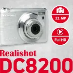 Realishot DC8200 fotoğraf makinesi, dijital kamera, kompakt, 18 MP, Full HD, LCD ekran, 2,7 inç, opt-1