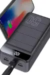 Taşınabilir Powerbank 50.000 mAh 4 Girişli Hızlı Şarj Led Göstergeli Fenerli Şarj-5