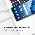 MiniCable 30cm USB-A - USB-C Şarj Kablosu-2