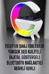 Android Uyumlu Akıllı Bluetooth Hoparlör Kablosuz Şarj Cihazı Standı-4