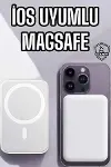 5000 Mah İOS Uyumlu Magsafe Kablosuz Şarj Hızlı Şarj Desteği-2