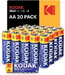 Kodak Max 20 Adet Alkalin Kalem Pil-AA-Shrink-1