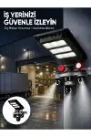 Solar Panelli 3 Lens Dış Mekan Güvenlik Kamerası Hareket Algılamalı LED Aydınlatmalı-1