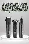 Dijital Göstergeli 3 Başlıklı Tıraş Makinesi Islak Kuru Lazer Öncesi Günlük-2