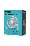 USB Şarjlı Masaüstü Fan 14.5x14.1 cm PVC Gövde-4
