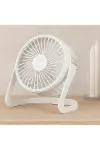 USB Şarjlı Masaüstü Fan 14.5x14.1 cm PVC Gövde-1