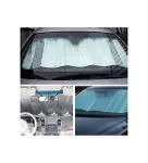 Oto Ön Cam Güneşlik Katlanabilir UV Koruyucu Renault Megane Hyundai i20 Opel Astra Toyota Corolla-3