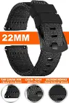 Huawei Watch Gt Gt2 Gt3 Gt4 Gt5 Pro 46mm-Xiaomi Watch 5 Active-lite Uyumlu 22mm Nato Perlon Kumaş Sa-2