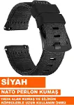 Huawei Watch Gt Gt2 Gt3 Gt4 Gt5 Pro 46mm-Xiaomi Watch 5 Active-lite Uyumlu 22mm Nato Perlon Kumaş Sa-3