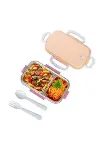 2 Bölmeli 150-300 Ml Paslanmaz Çelik Yemek Kabı Beslenme Kabı Yiyecek Saklama Kabı-4