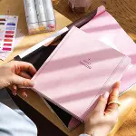 Charmlı Süresiz Dikey Haftalık Ajanda 18 x 20 cm Pembe-1