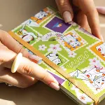 Charmlı Süresiz Haftalık Planlayıcı Cep Ajanda 9x17 cm Kedili Pul-5