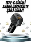 Hızlı Oto Şarj Cihazı 38W Çift Girişli HIzlı Şarj Oto Çakmaklık Type-C-2