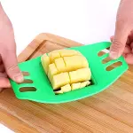 Kare Dizayn Pratik Kolay Patates Dilimeme Aleti Aparatı Bıçağı-5