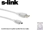 SL-UK55 Usb2.0 5m Şeffaf Usb AM/Mini 5pin Kablo-1