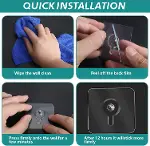® 10 Adet Çok Amaçlı Yapışkanlı Çivi Vida Askı Kanca Raf Tablo Saat Asma Aparatı 10mm Vidalı-5