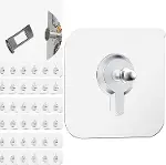 ® 10 Adet Çok Amaçlı Yapışkanlı Çivi Vida Askı Kanca Raf Tablo Saat Asma Aparatı 10mm Vidalı-1