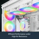 P12 Pro A-RGB (Beyaz) - Güçlü Premium Fan 120 mm PWM Fan Y Kablo Ayırıcı ile 600~3000RPM 0RPM-3