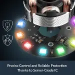 P12 Pro A-RGB (Beyaz) - Güçlü Premium Fan 120 mm PWM Fan Y Kablo Ayırıcı ile 600~3000RPM 0RPM-6