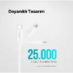 USB-C - USB-C 30cm 60W PD/QC Hızlı Şarj/Data Kablosu-5