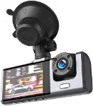 XO Araç Kamerası Full HD 1080P Video Kaydı 2 inç Boyutunda Ekran Aynı Anda İki Kamera Kanal Desteği-1