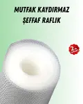 Şeffaf mutfak raflığı ve çekmece kaplaması kaydırmaz pvc-1