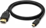 PrimeX PX-1121 Micro HDMI to HDMI Kablo, 1.5 Metre 1080P Full HD Hdmi Görüntü ve Ses Aktarım Kablosu-1