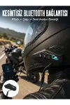 Kask Kulaklık Bluetooth Motosiklet Kulaklık Intercom Su Geçirmez-1