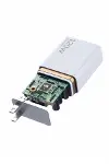 120W Şarj Aleti Hızlı Çift Turbo Şarj Aleti Seti Beyaz-5