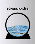 Zihin Açıcı Kum Manzarası – 3D Dinamik Kum Tablosu, Dekoratif, Dönüştükçe Yenilenen Sakinleştirici S-3