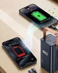 Ultra Güçlü Powerbank 80000 mAh Çoklu Cihaz Şarj Destekli LED Ekranlı Taşınabilir Batarya-1
