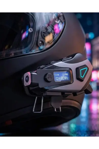Kask İçi Bluetooth Kulaklık Kamera Özellikli Uzun Pil Ömrü ve Su Geçirmez