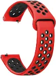 Xiaomi Watch 5 için Rainbow Gently Band Kordon Kırmızı Siyah [Watch 5 ile Uyumlu Kordon - Kırmızı --1