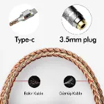 Klasse Type-C - 3.5 CX31993 MAX97220 Çip HiFi DAC Ses Kartı Kulaklık Kablosu (USB başlık)-4