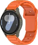 Huawei GT2 46mm ile Uyumlu CNS KRD-132 22mm Silikon Kordon Strap Kayış - Beyaz-3