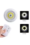 Uzaktan Kumandalı Yapışkanlı 3’lü Led Spot Lamba-1